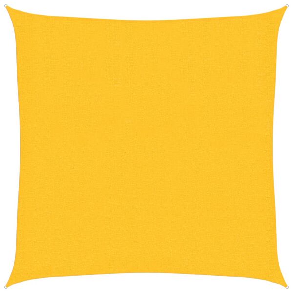 vidaXL Sonnensegel 160 g/m² Gelb 2,5x2,5 m HDPE