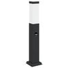 vidaXL Pollerleuchte mit Sensor 50 cm Schwarz IP44