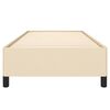 vidaXL Bettgestell ohne Matratze Creme 100x200 cm Stoff