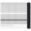 vidaXL Zaun mit Pfosten Grau 1 x 50 m Stahl und PVC