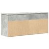 vidaXL Schuhbank Betongrau 102x30,5x45 cm Holzwerkstoff