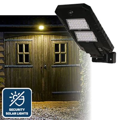 Luxform Intelligente LED-Garten-Solarleuchte Concordia PIR Schwarz