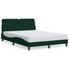 vidaXL Bettgestell ohne Matratze Dunkelgr&uuml;n 120x200 cm Samt