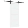 vidaXL Schiebet&uuml;r ORKDAL 86 x 198,5 cm Holzwerkstoff Wei&szlig; und Schwarz