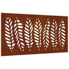 vidaXL Garten-Wanddeko 105x55 cm Cortenstahl Blatt-Design