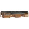 vidaXL Outdoor-Sofagarnitur 8 stk. Natur und Anthrazit