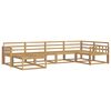 vidaXL Outdoor-Sofagarnitur 6 pcs Wei&szlig; 327 x 168,5 x 73 cm