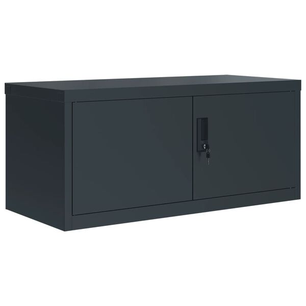 vidaXL Aktenschrank Anthrazit 90x40x110 cm Stahl