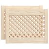 vidaXL Schrankt&uuml;ren 2 Stk. Gitterdesign 49,5x39,5 cm Massivholz Kiefer
