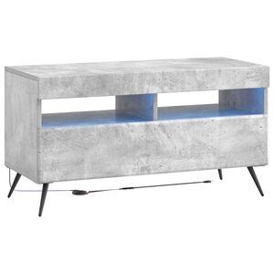vidaXL LED-TV-Schrank Betongrau Holzwerkstoff