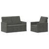 vidaXL Sofa-Set 2 pcs Dunkelgrau Cordstoff