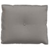 vidaXL R&uuml;ckenkissen Taupe 60 x 19 x 50 cm Stoff