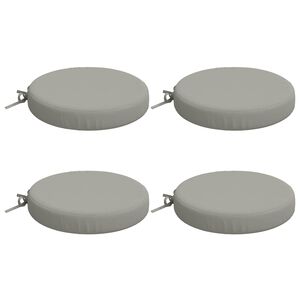 vidaXL 4-teilige Sitzkissen SOEST 4 stk. 100 % Polyester Grau