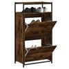 vidaXL Schuhschrank R&auml;uchereiche 60x34x112 cm Holzwerkstoff