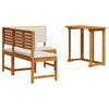 vidaXL Gartenb&auml;nke Set 2 stk. Braun Massivholz Akazie
