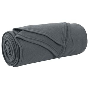 vidaXL &Uuml;berwurfdecke Dunkelgrau 170 x 130 cm Fleece