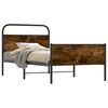 vidaXL Bettgestell ohne Matratze 107x203 cm Sonoma-Eiche Holzwerkstoff