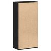 vidaXL Bücherregal Schwarz Eichen-Optik 50x25x104 cm Holzwerkstoff