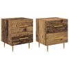 vidaXL Nachttisch 2 Stk. Altholz 40 x 35 x 47,5 cm Holzwerkstoff