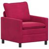 vidaXL Sofa Weinrot 76 x 81 x 87,5 cm Samt