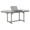 vidaXL Gartentisch Grau 200x100x75 cm Massivholz Akazie