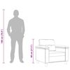 vidaXL Sessel Beige 60 cm Mikrofasergewebe