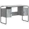 vidaXL Schreibtisch mit Stauraum Sonoma-Grau 120 x 50,5 x 75,5 cm