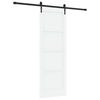 vidaXL Schiebet&uuml;r ORKDAL 73,5 x 211 cm Holzwerkstoff Wei&szlig; und Schwarz