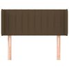 vidaXL Kopfteil mit Ohren Dunkelbraun 83x16x78/88 cm Stoff