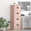 vidaXL Aktenschrank Rosa 44 x 50 x 106,5 cm Kaltgewalzter Stahl