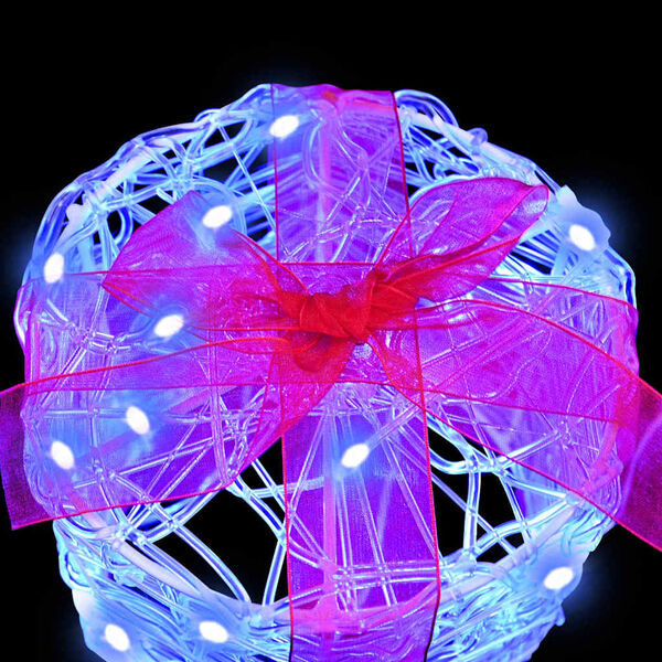 vidaXL Geschenkbox Dekoration 3 pcs Blau 20 x 20 x 21 cm Acryl