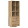 vidaXL Highboard mit Schubladen Artisan-Eiche 45,5 x 34 x 127 cm