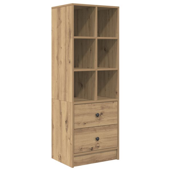 vidaXL Highboard mit Schubladen Artisan-Eiche 45,5 x 34 x 127 cm