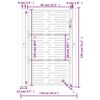 vidaXL Gartentor 100x125 cm Cortenstahl Quadratisches Design