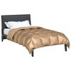 vidaXL Winterbettdecke Gold 220 x 135 cm Satin und Mikrofaser