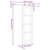 vidaXL Schiebetür ORKDAL Natur 61 x 198,5 cm