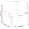 vidaXL Garten-Ecksofa mit Kissen Holz Akazie & Seil