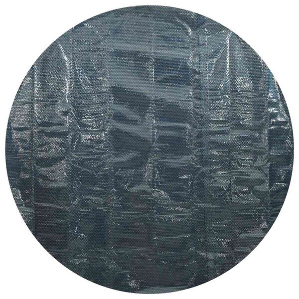 vidaXL Treibende Pool-Solarplane PE 455 cm Schwarz und Blau