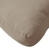vidaXL Palettenkissen Taupe 80x80x12 cm Stoff