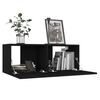 vidaXL 6-tlg. TV-Schrank-Set Schwarz Holzwerkstoff