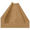 vidaXL Wandregal mit Regal 2 pcs Braun 115 x 9 x 3 cm Holzwerkstoff