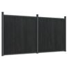 vidaXL Zaunelement Grau 353x186 cm WPC