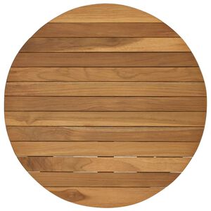 vidaXL Tischplatte &Oslash; 50 x 3,5 Rund Massives Teakholz Natur