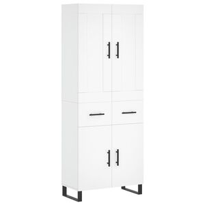 vidaXL Highboard Wei&szlig; 69,5x34x180 cm Holzwerkstoff