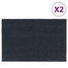 vidaXL Fu&szlig;matten 2 Stk. Dunkelgrau 40x60 cm Kokosfaser Getuftet