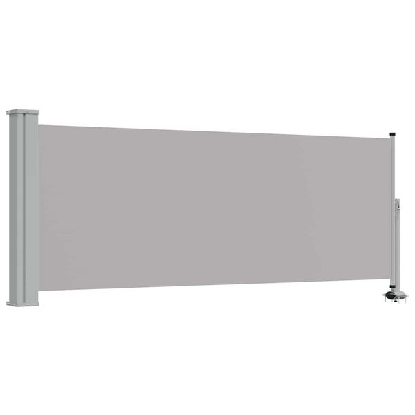 vidaXL Ausziehbare Seitenmarkise 100x300 cm Grau