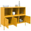 vidaXL Sideboard Senfgelb 100,5x39x79 cm Stahl