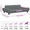 vidaXL Hundebett Dunkelgrau 100x54x33 cm Samt