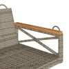 vidaXL H&auml;ngebank Grau 109x62x40 cm Poly Rattan