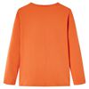 Kinder-Langarmshirt Dunkelorange 128